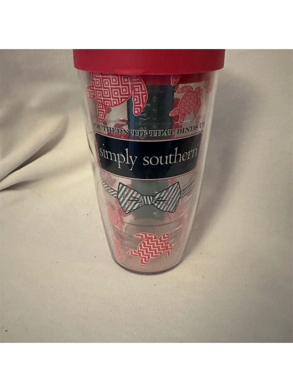 Simply Southern 16oz Pink Turtles Tumbler with Lid Insulated Durable